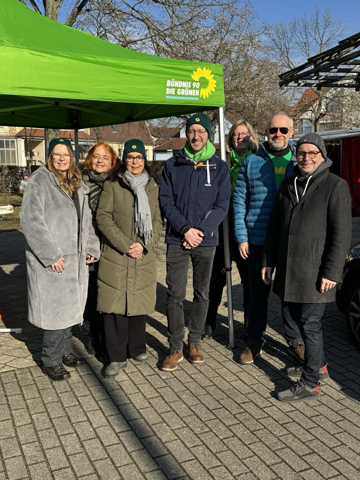 Wahlkampfstand in Weiher