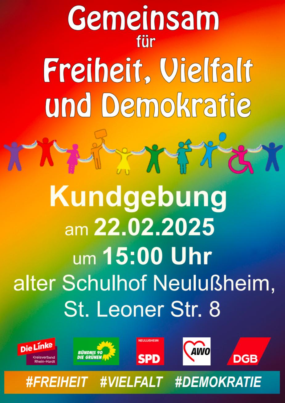 Kundgebung in Neulussheim